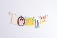Load image into Gallery viewer, Kids art display with wooden stars