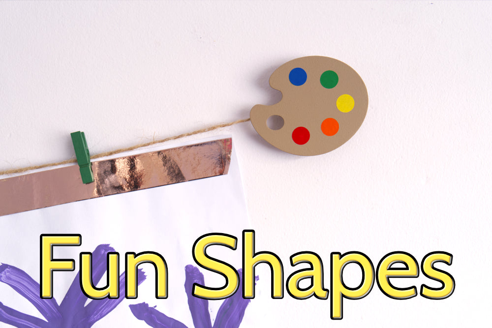 Fun shapes art displays