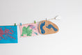 Load image into Gallery viewer, White clouds kids art display
