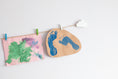 Load image into Gallery viewer, White clouds kids art display
