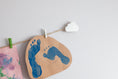 Load image into Gallery viewer, White clouds kids art display
