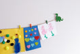 Load image into Gallery viewer, Green dinosaur Children's art work hanger
