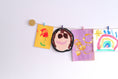 Load image into Gallery viewer, Gold circles kids art display
