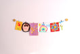 Load image into Gallery viewer, Gold circles kids art display

