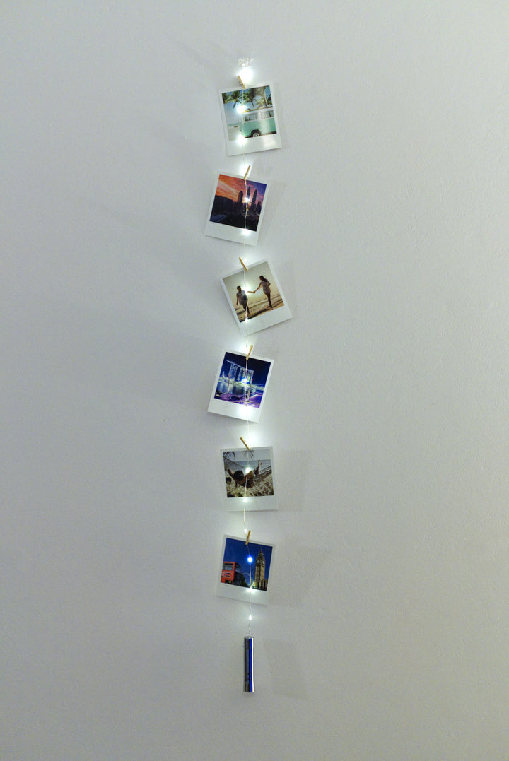 Fairy lights photo hanger, LED battery operated picture hanger