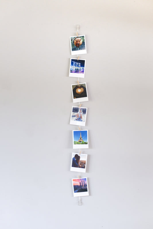Vertical cable photo display
