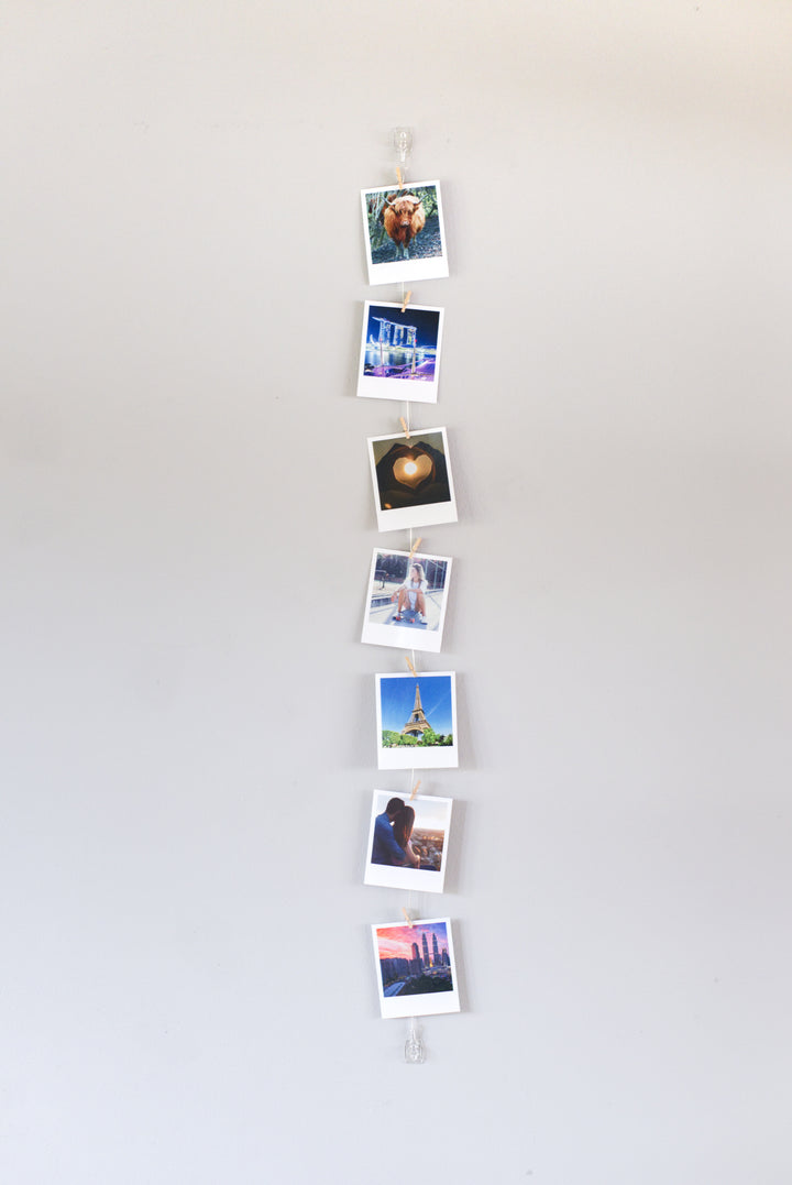 Vertical cable photo display