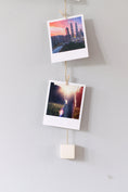 Load image into Gallery viewer, Wood and twine vertical photo display
